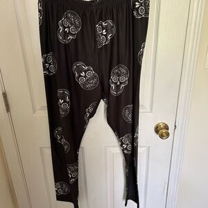 Skull Print Womens Leggings